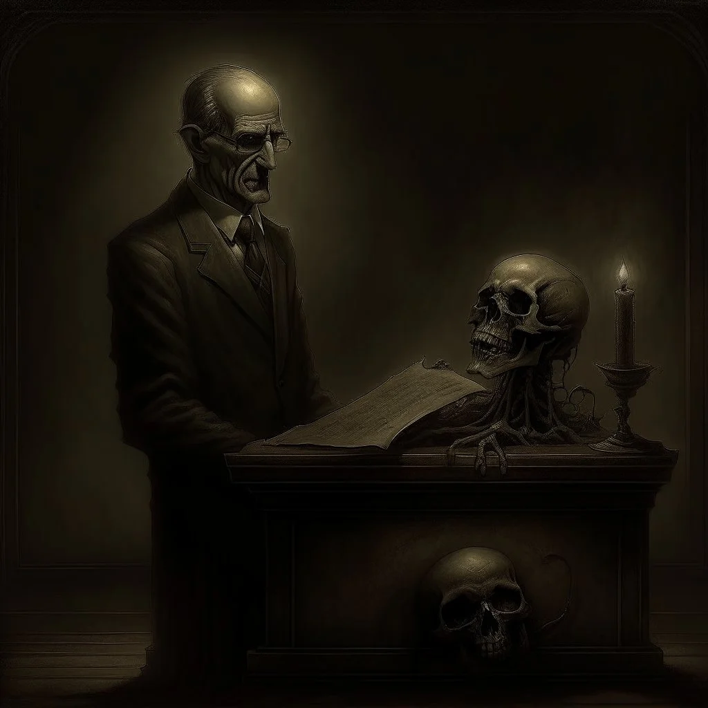 Delivering a eulogy to madness, by Dan Mahurin, surreal horror