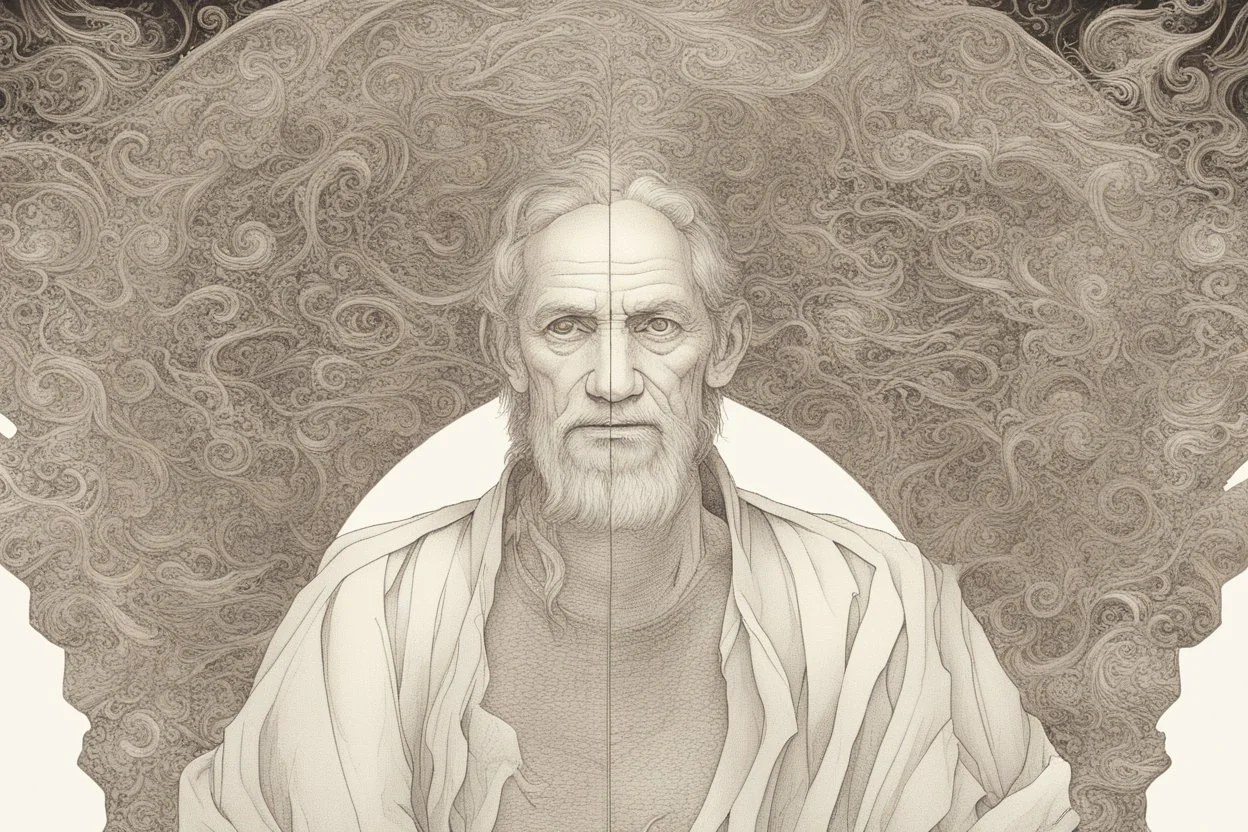 صورة الملف الشخصي تظهر شخصًا ذو وجه مثلثي يتميز بشعر أسود جذاب ينسدل على الجانب الأيمن من وجهه بأناقة. عيونه باللون الأسود على عسلي خفيف، تعكس الحكمة والفهم العميق. تبدو ملامح وجهه واثقة ومتأملة، ويبدو وكأنه يعرف كل ما يحدث في الكون. جسمه عادي البنية، يمنحه توازنًا طبيعيًا. يظهر بمظهر كائن عارف بأسرار العالم، يحمل الكثير من الحكمة والفهم.