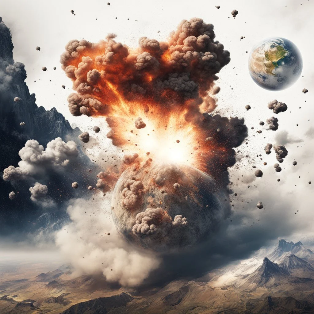 exploding earth