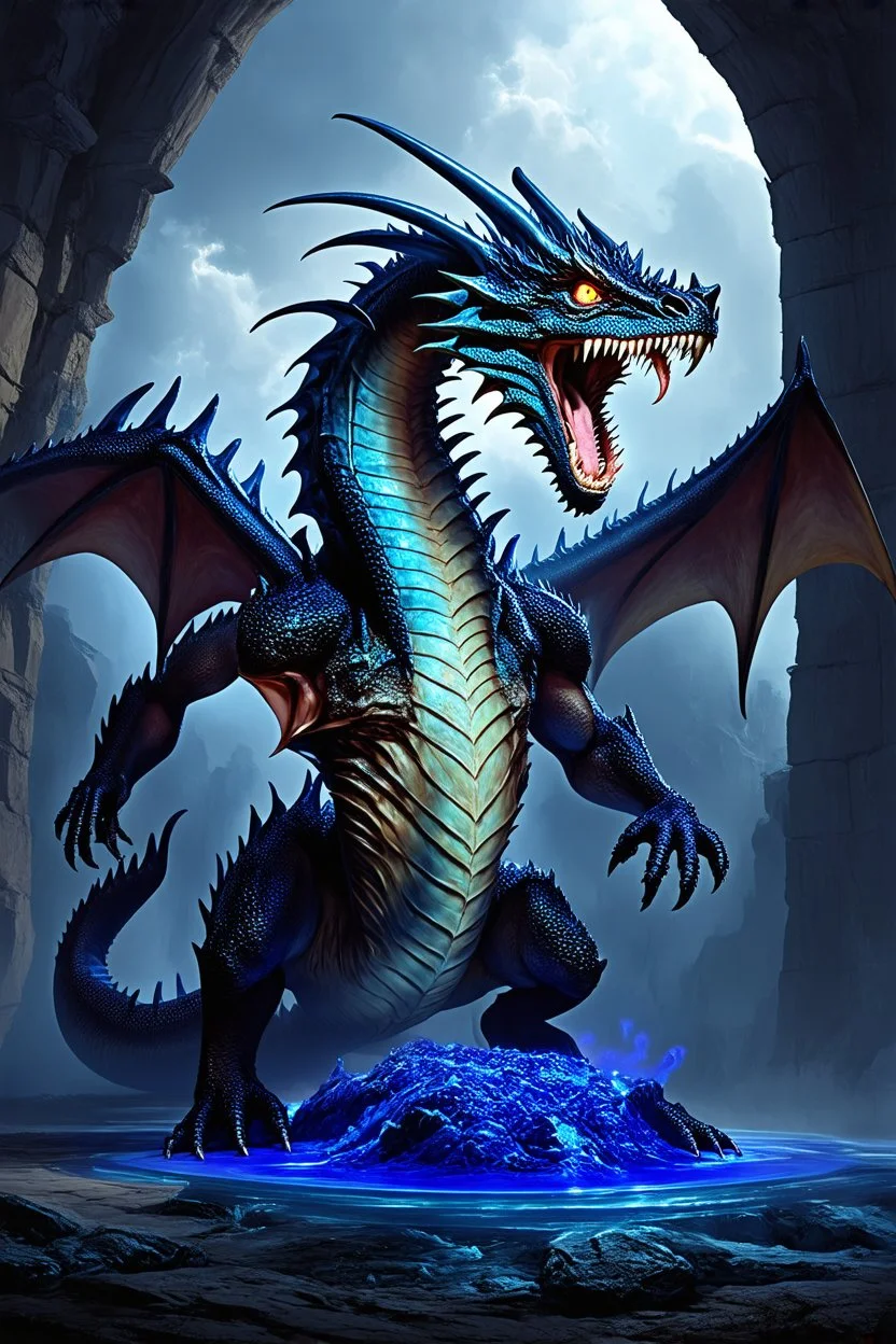 As dragon he devours himself and as dragon he dies, to rise again as the lapis. He is metallic yet liquid, matter yet spirit, cold yet fiery, poison and yet healing drought - a signal uniting all opposites; a terrifyingly beautiful admixture of Giger and Klimt