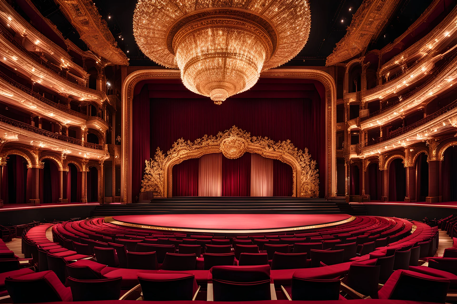 a luxury big opera dance stage