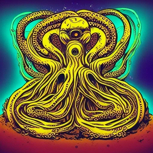 Dimethyltryptamine Demons Tentacles Psychedelic Mind