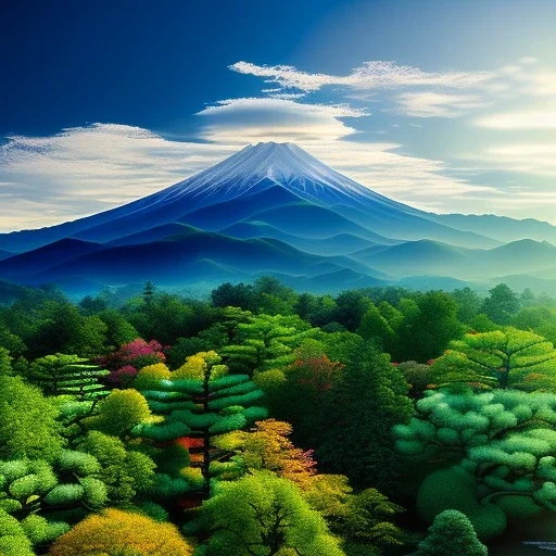 Koyasan, Japan,aerial view,cloudy,extremely detailed digital painting, high resolution,8k, realistic, beautiful, volumetric lighting, mystical colors ,perfectly centered image, perfect composition, rim light, beautiful lighting,masterpiece, stunning scene, raytracing, anatomically correct, in the style Van Gogh and robert e howard and Ken Kelley and Ohrai Noriyoshi and Simon Bisley and tomzj1.