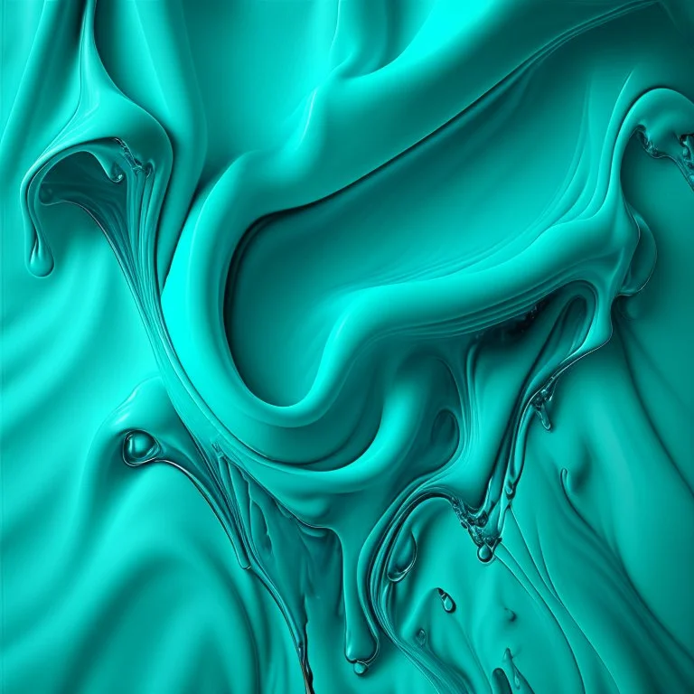 turquoise liquid cloth