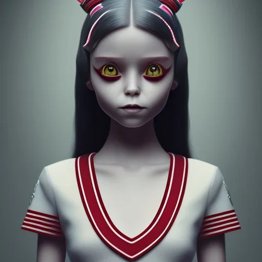 wednesday addams rolünde oynayan jenna ortega netflix