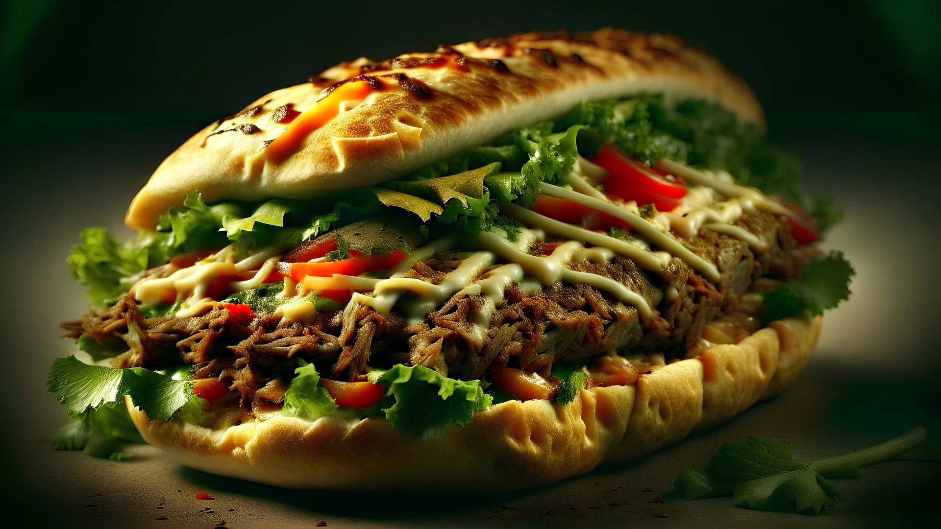 create a picture of a döner, real life