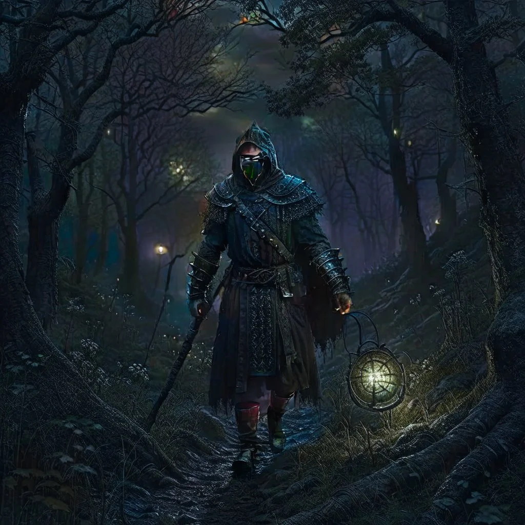 A brave and curious dark warrior ignored the warnings of the villagers and decided to find out the truth. One great moon in the night, armed only with a mic, he made her way through the overgrown forest to the graveyard. . As he opened the creaking front door, an eerie gust of wind greeted him, causing his lantern to flicker. Cinematic, 4k, epic shot from Steven Spielberg movie, sharp focus, LEDs, smoke, artillery, sparks, racks, system unit. , motherboard, by pascal blanche rutkowski repin arts