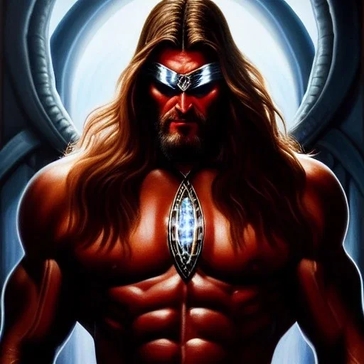 Ultra detailed fullbody Portrait in oil on canvas of Omega Red Villain ,extremely detailed digital painting, extremely detailed face,crystal clear Big Glowing eyes, mystical colors ,perfectly centered image, perfect composition, rim light, beautiful lighting, 8k, stunning scene, raytracing, anatomically correct, in the style of robert e howard and Ken Kelley and Ohrai Noriyoshi and Simon Bisley and tomzj1