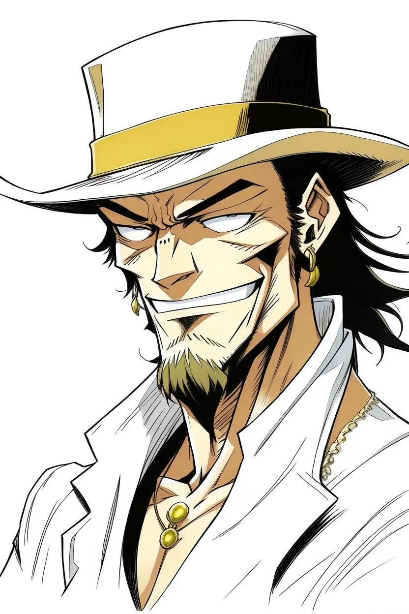 Portrait of Rob Lucci, from One Piece manga