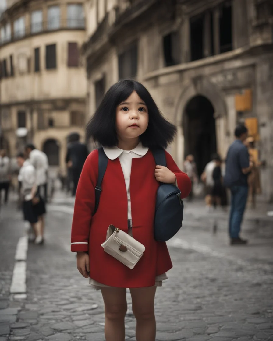 Fotografía hiperrealista de Mafalda en la vida real