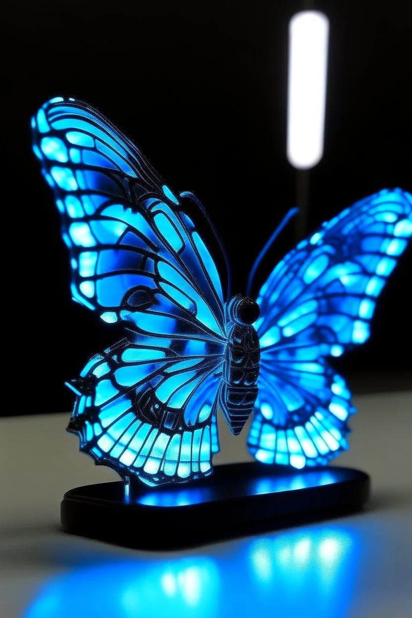 Blue butterflyLight Luminous