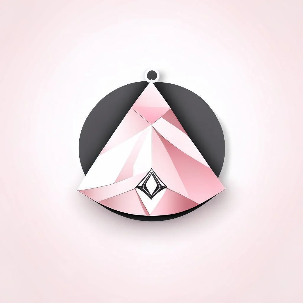 Create a logo for Deniz, a boutique of diamond-inspired dresses, Baby Pink