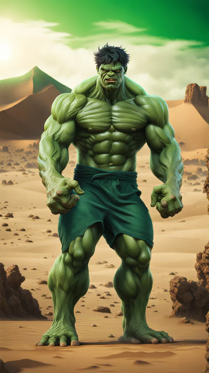 Hulk made in Maroc surreal 8K image