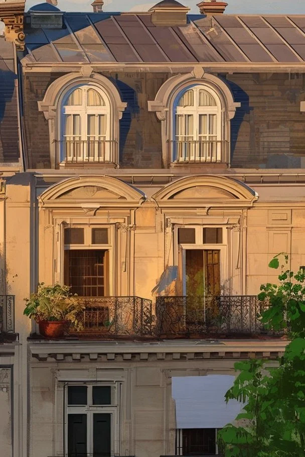 A beautiful classical painting of a building