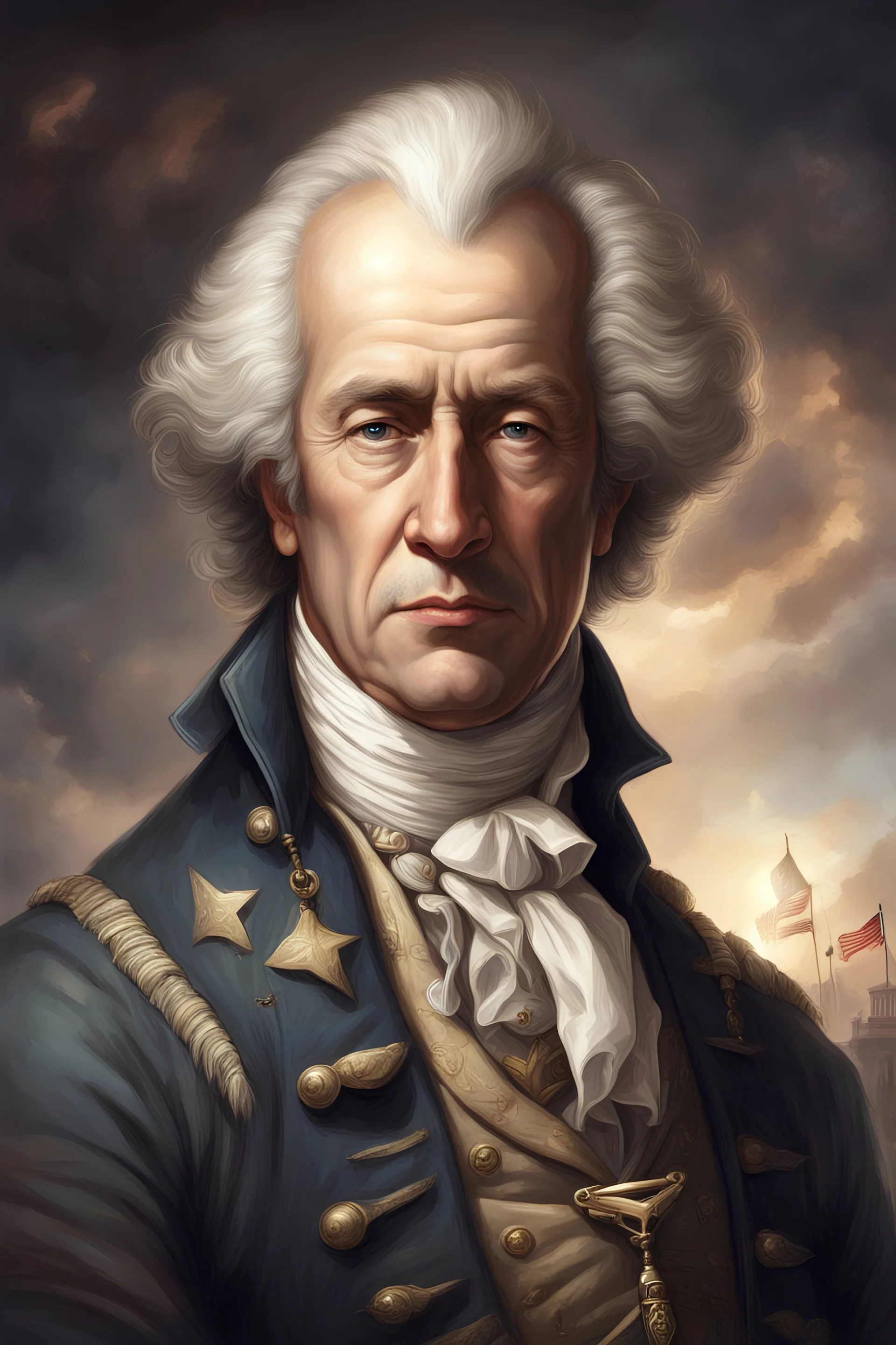 american founding father, fantasy art