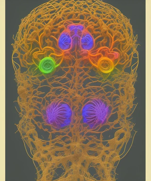 brain, neural network. high detailed. poster