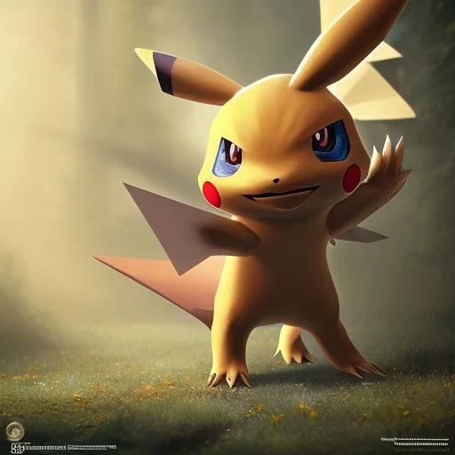 Mystery pokemon,Ambiance dramatique, hyperrealisme, 8k, high quality, lot of details, portrait,