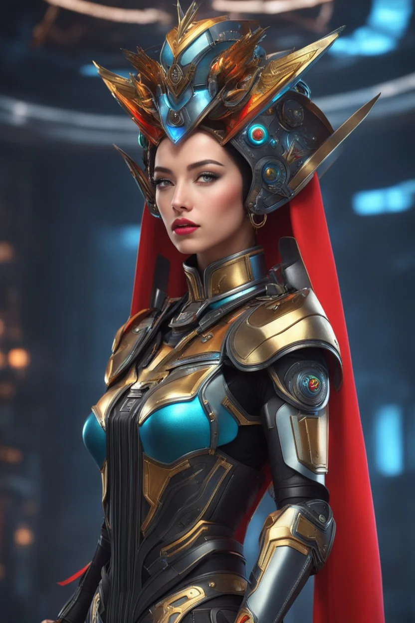 cyber robot woman ((masterpiece)), (beauty:1.3), iconic asp headpiece, UHD, 64K, hyperrealistic, vivid colors, , 8K resolution, throne room background with hieroglyphics, HDR depth, ultra detail, commanding regal aura, real photo