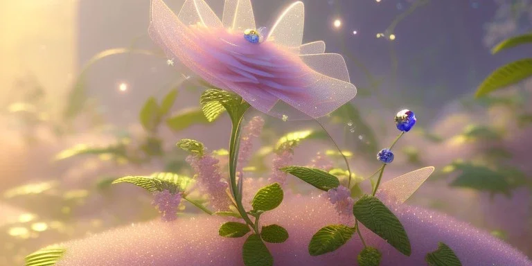 crystal subtle flower in a galactic ambiance beautiful fairy, transparent, delicate colors, in the foreground, full of details, smooth，soft light atmosphere, light effect，vaporwave colorful, concept art, smooth, extremely sharp detail, finely tuned detail, ultra high definition, 8 k, unreal engine 5, ultra sharp focus