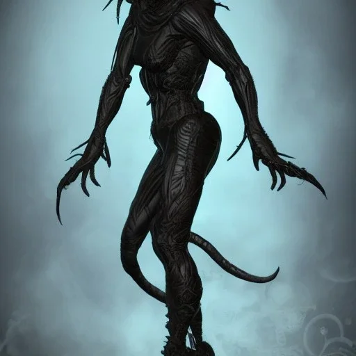 Arachnid female woman, full body, aggressive pose, dramatic, 8k, fantasy style --q 0.5 --v 4