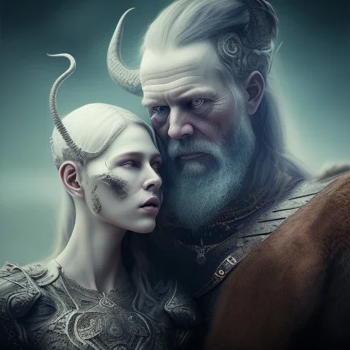 A viking and his wive on a dragon, hr giger, scary, steam punk, realistic, made in octane, cinematic, ultra-realistic, extremely detailed octane rendering, 8K, VRAY Super Real ar 2:3, dof photorealistic futuristic 50mm lens hard lighting dark gray tintype photograph, realistic lighting, sepia color