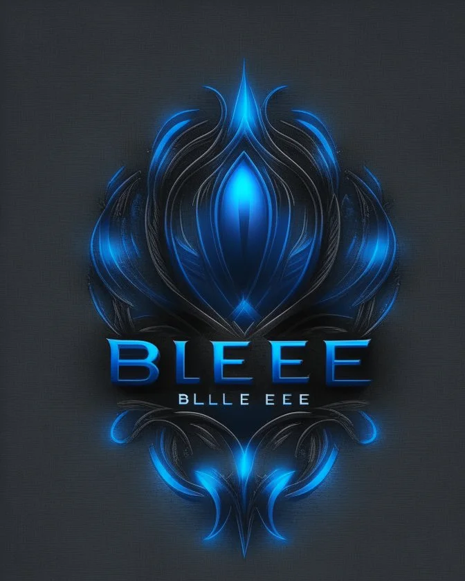 BLEU Theatre team Logo IN black background