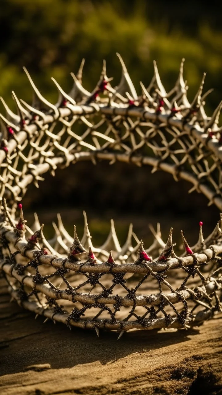 A crown of barbedwire