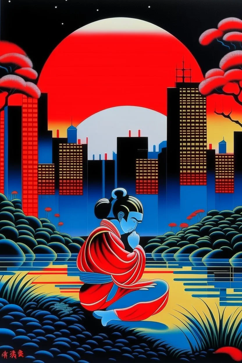 sacrifice in the style of Hiroshi Nagai