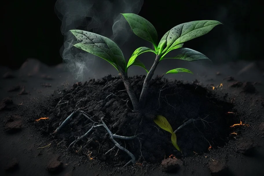 biochar into plants