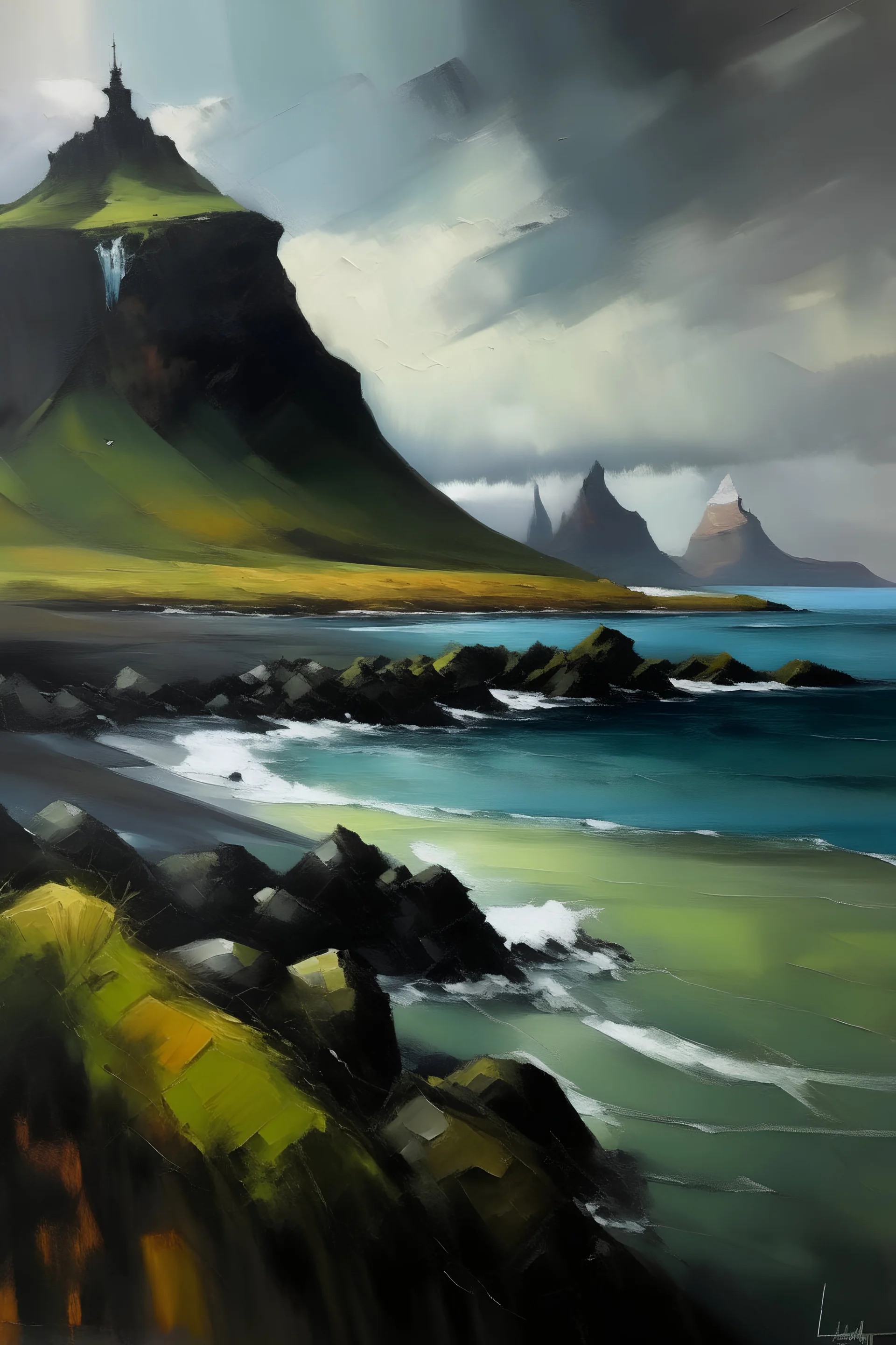 oil paint iceland