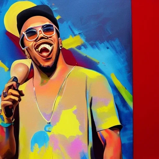 Painting of Anderson paak