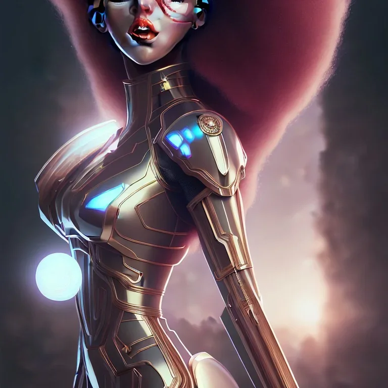 black super hero girl | very very anime!!!, fine - face, beyonce, red afro, realistic shaded perfect face, fine details. anime. realistic shaded lighting poster by ilya kuvshinov katsuhiro otomo ghost - in - the - shell, magali villeneuve, artgerm, jeremy lipkin and michael garmash and rob rey