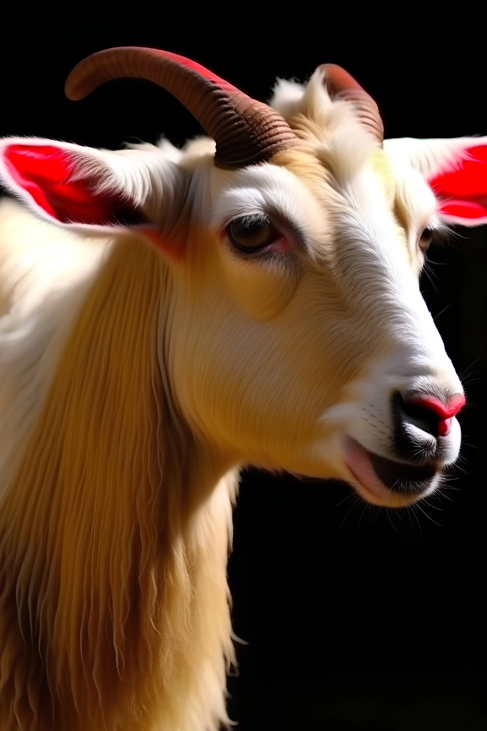 A finely detailed performance of goat