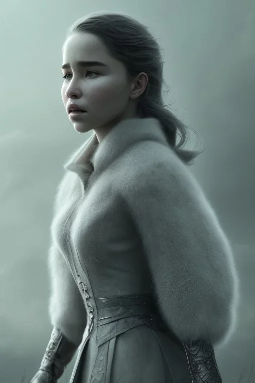 clouds of gray fog as Emilia Clark’s face, dissolving, disintegrating, 8k resolution, realistic, intricate, 8k resolution, high-quality, fine-detail, digital art, detailed matte, volumetric lighting, dynamic lighting, photorealistic