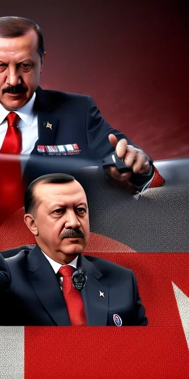 Recep Tayyip Erdogan as Adolf Hitler