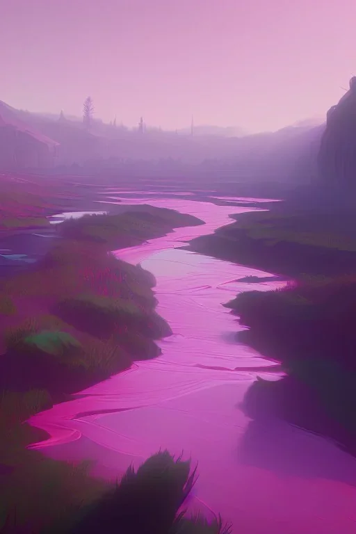 Pink river