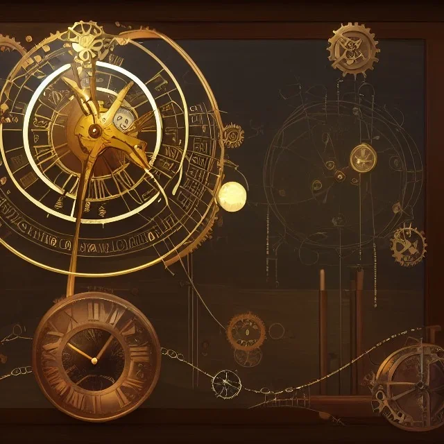 Rainmeter Skin for the Steampunk Orrery and Clock.