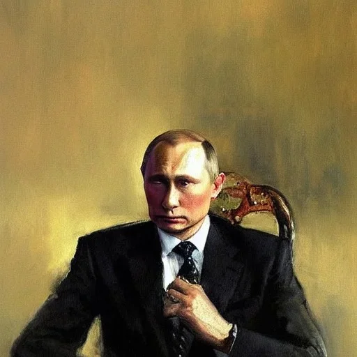 Vladimir Putin painting by anders zorn