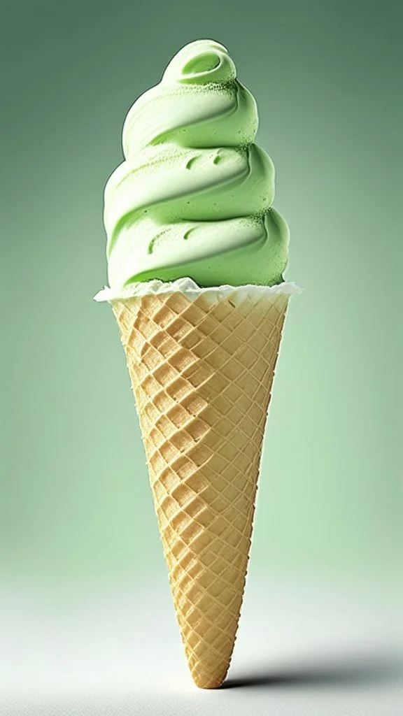 Cucumber Ice cream cone