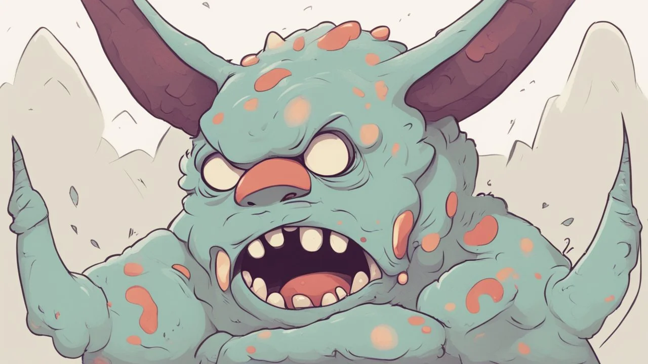 وحش مشوش مخيف