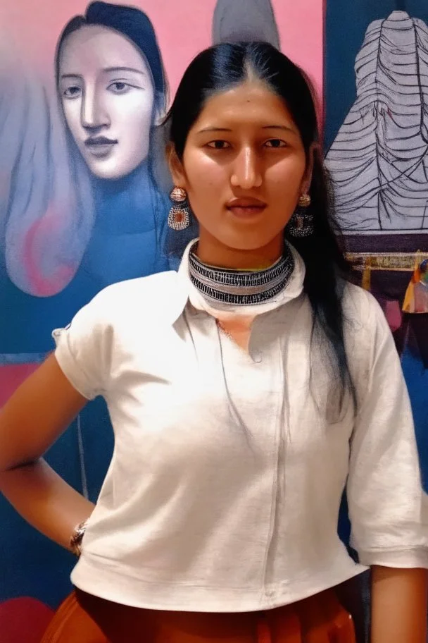 tibetan goddess in a modern style