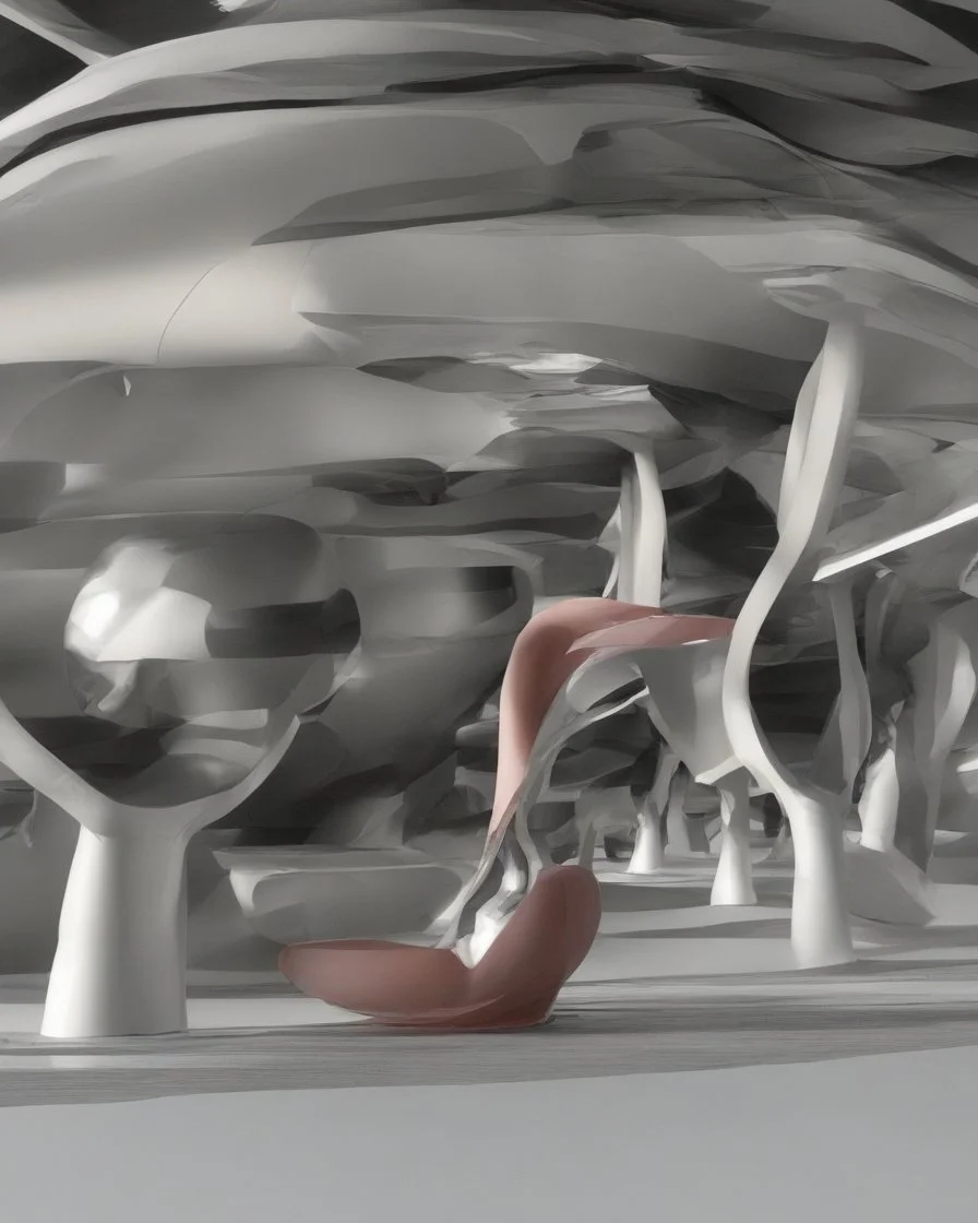 Edificio estilo Zaha Hadid, arte digital, calidad ultra, 8k 3D