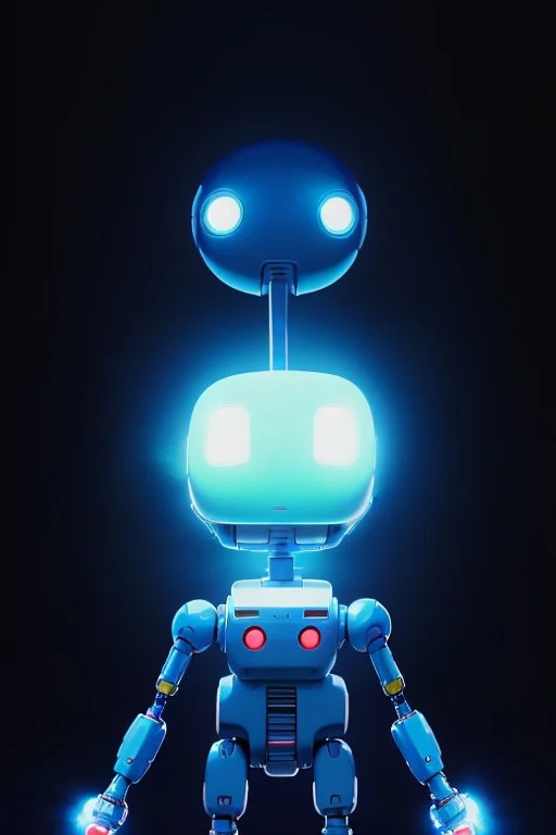 Full portrait of a cute robot. painter arm. two arms up, minimalistic robot, white robot, oval body, two arms, one arm painter, no legs, happy face, digital eyes, digital face, awesome Pose, Unreal 5, Daz, Octane Render, Dynamic Lighting, Volumetric lighting, Cinematic