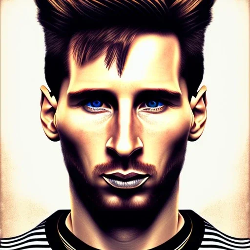 Messi face, Steampunk,