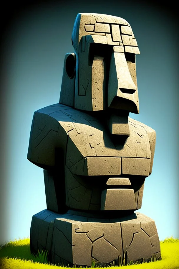 moai easter island golem robot