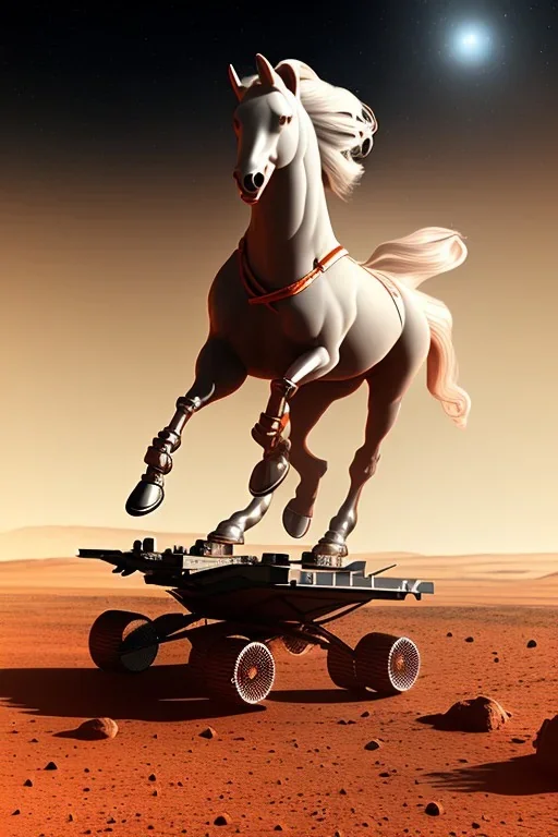 horse on mars