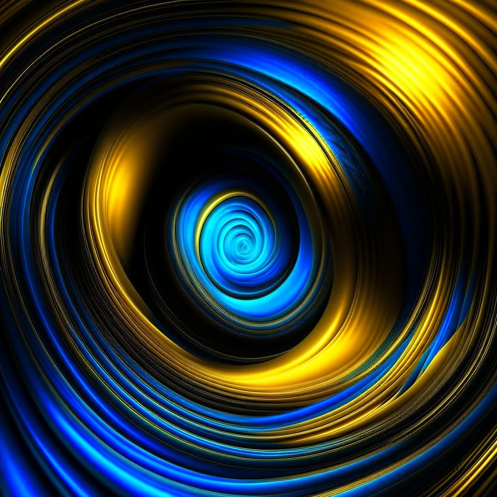 blue and gold vortex