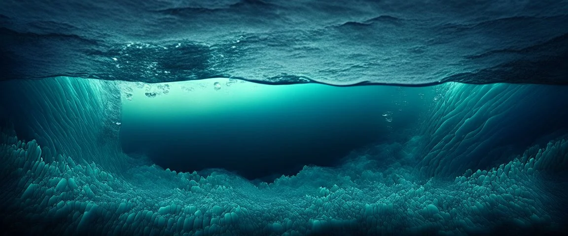 the surface of the ocean