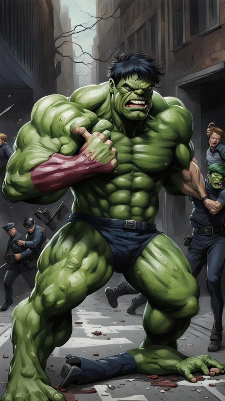 Hulk Caught by Pollice