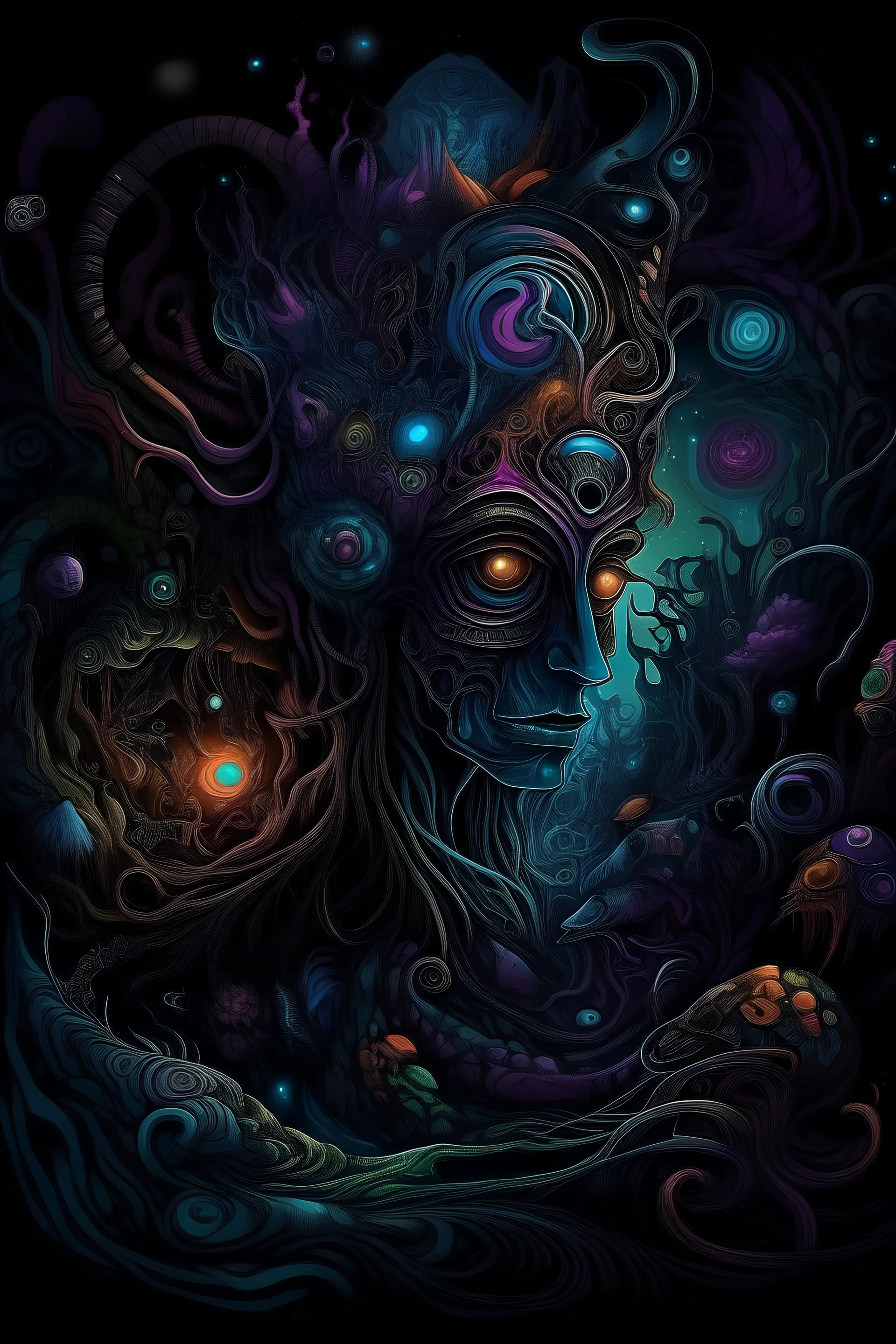 dark psytrance art